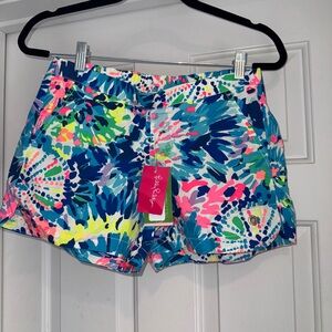 Lilly Pulitzer ocean view board short Women  color: dive in Sz XS